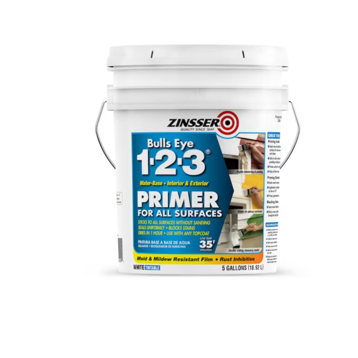 Interior/Exterior Multi-purpose Water-based Wall and Ceiling Primer 5GL